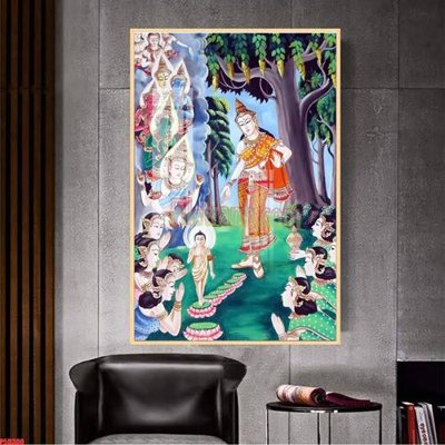 File tranh gốc in trần nhà File tranh phật giáo 5D P5D300 3D