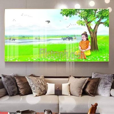 Tải file gốc in lụa File tranh phật giáo 5D P5D384 siêu nét