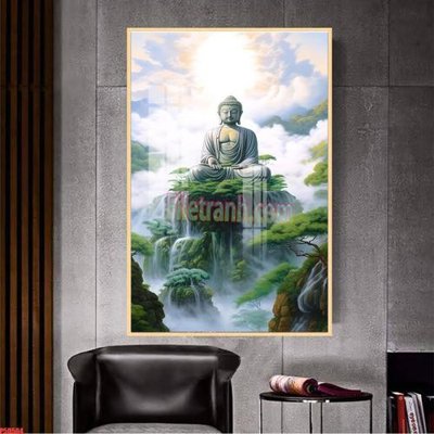 File gốc File tranh phật giáo 5D P5D504 (in lụa) chi tiết cao