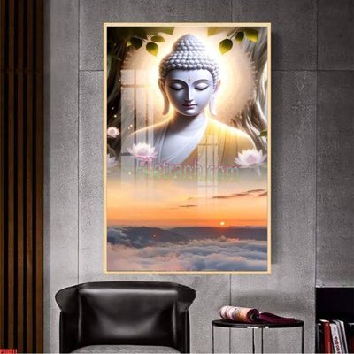 File gốc File tranh phật giáo 5D P5D511 (in tráng gương) nghệ thuật