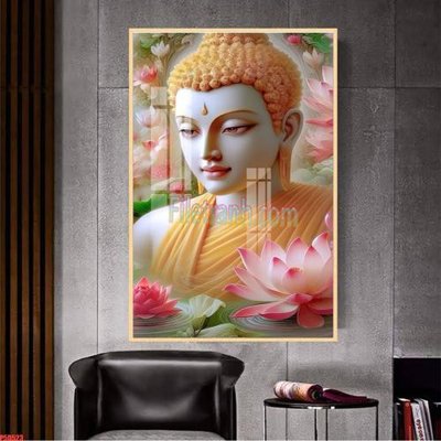 Hình ảnh file gốc File tranh phật giáo 5D P5D523 cho in UV
