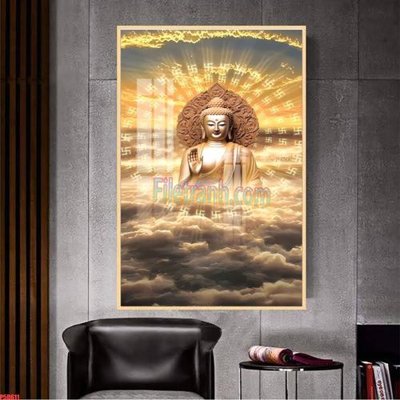 File gốc File tranh phật giáo 5D P5D611 (dành cho trang trí nội thất)