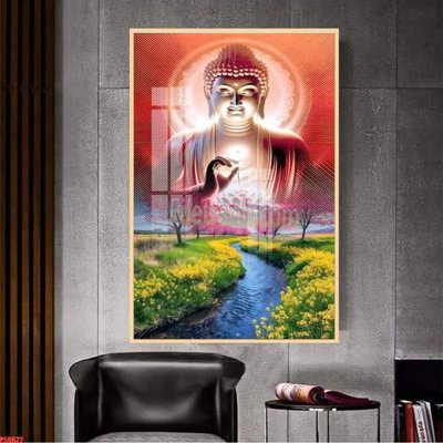 File tranh File tranh phật giáo 5D P5D622 (file gốc) chủ đề phong thủy