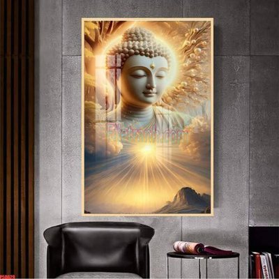 File in trần File tranh phật giáo 5D P5D629 (file gốc) xuyên sáng