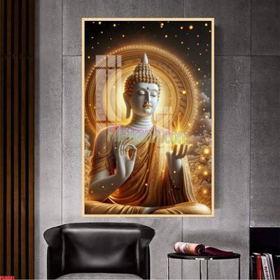 File tranh in tráng gương File tranh phật giáo 5D P5D681 (siêu nét)