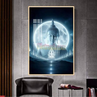 File gốc File tranh phật giáo 5D P5D707 (phong cách) tối giản