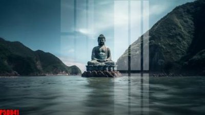 File gốc File tranh phật giáo 5D P5D841 (in tráng gương) hiện đại