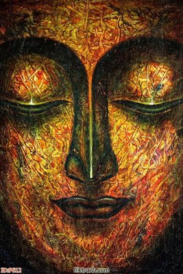 File tranh gốc in trần nhà File phật giáo thần tài P612 3D