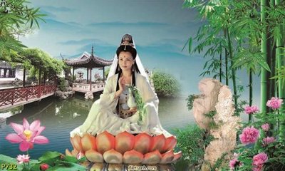 File gốc in tráng gương File phật giáo thần tài P732 chi tiết