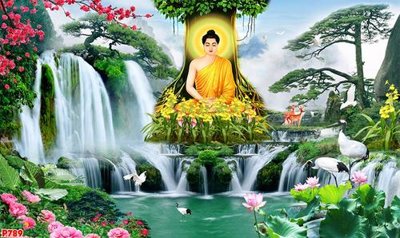 File gốc File tranh phật P789 (in lụa) cao cấp