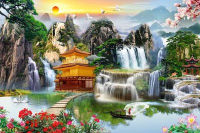 File gốc File gốc phong cảnh PC1145 (cho in 3D) độc đáo