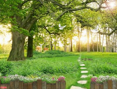 File gốc File tranh phong cảnh PC1380 (chủ đề hiện đại) trang trí