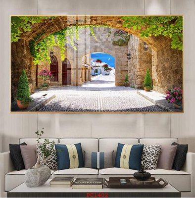 File PSD in ấn File tranh phong cảnh thiên nhiên PC1402 (chất lượng cao)