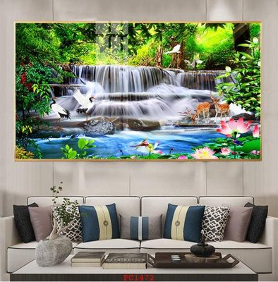 Download file gốc File tranh phong cảnh thiên nhiên PC1472 (in mica) trang trí