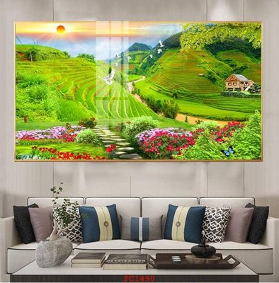 File gốc File tranh phong cảnh thiên nhiên PC1490 (AI/EPS) cho in ấn