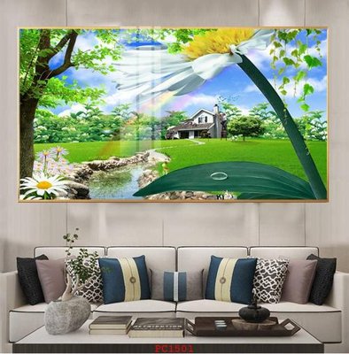 File gốc File tranh phong cảnh thiên nhiên PC1501 (in mica) làm bảng hiệu