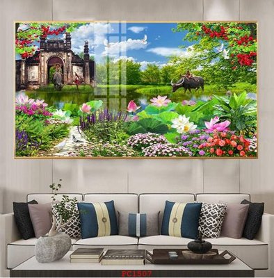 Ảnh gốc File tranh phong cảnh thiên nhiên PC1507 (độ nét cao) in tráng gương