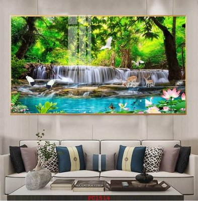 File gốc File tranh phong cảnh thiên nhiên PC1514 (in tráng gương) hiện đại