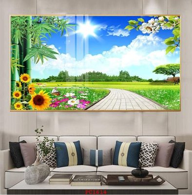 File gốc File tranh phong cảnh thiên nhiên PC1614 (cho in UV) siêu nét