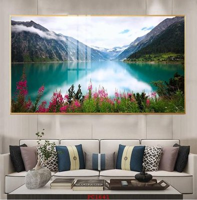 File gốc File tranh phong cảnh thiên nhiên PC1641 (in lụa) trang trí tường