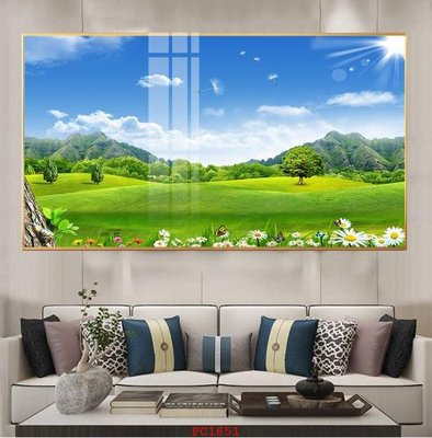 File gốc File tranh phong cảnh thiên nhiên PC1651 (in lụa) chi tiết cao