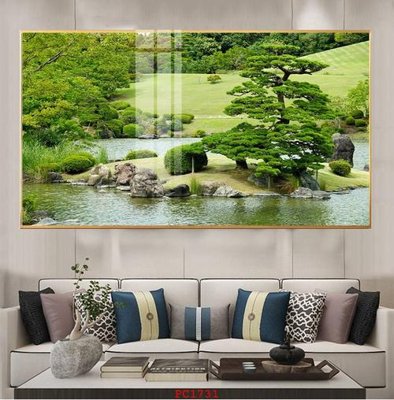 File gốc File tranh phong cảnh thiên nhiên PC1731 (in lụa) tranh mã đáo