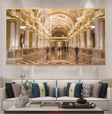 File in trần File tranh phong cảnh thiên nhiên PC1798 (bản gốc) hoa văn