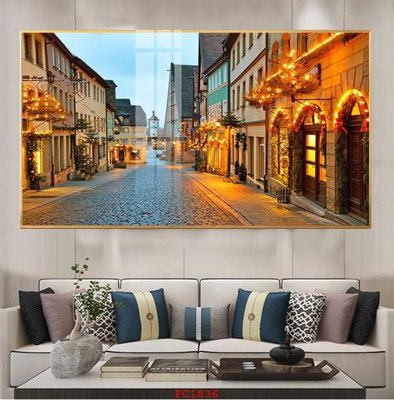 File gốc File tranh phong cảnh thiên nhiên PC1836 (in mica) làm bảng hiệu