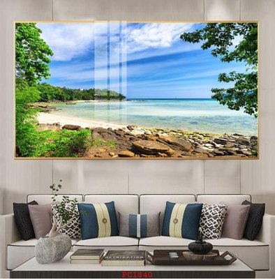 File in trần File tranh phong cảnh thiên nhiên PC1840 (bản gốc) hoa văn