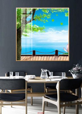 File in trần File tranh phong cảnh thiên nhiên PC1857 (bản gốc) bầu trời