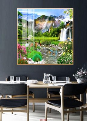 Hình ảnh file gốc in lụa File tranh phong cảnh thiên nhiên PC1905