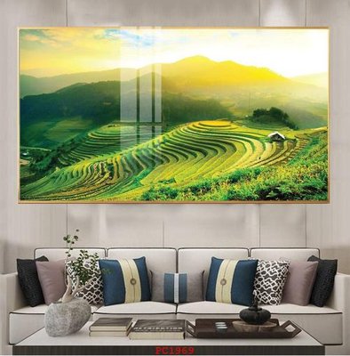 File gốc File tranh phong cảnh thiên nhiên PC1969 (in tráng gương) sang trọng