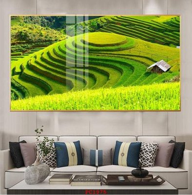 File gốc File tranh phong cảnh thiên nhiên PC1975 (in tráng gương) ốp tường