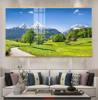 Ảnh gốc file in lụa File tranh phong cảnh thiên nhiên PC2006 chi tiết