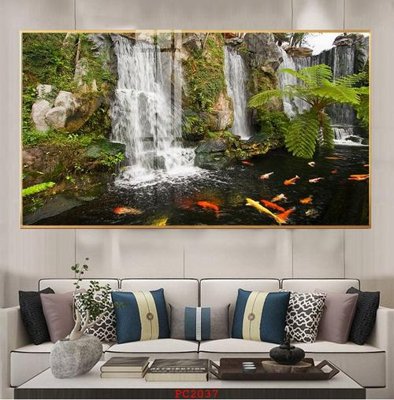 File tranh in trần 3D File tranh phong cảnh thiên nhiên PC2037 (ảnh gốc)