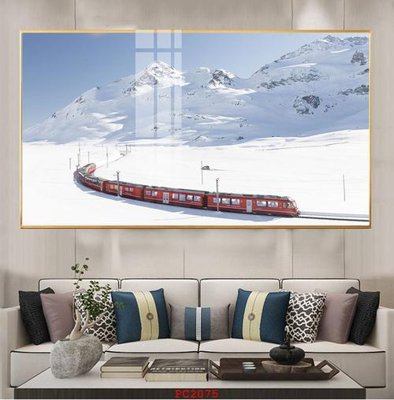 File gốc File tranh phong cảnh thiên nhiên PC2075 (in mica) trang trí