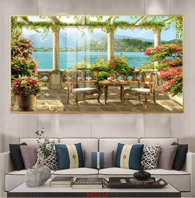 Chi tiết file tranh tráng gương File tranh phong cảnh thiên nhiên PC2119 (ảnh gốc)