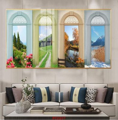 File gốc File tranh phong cảnh thiên nhiên PC2207 (in lụa) tranh thuận buồm