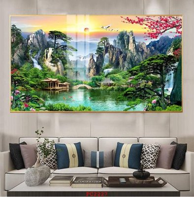 Tải file gốc File tranh phong cảnh thiên nhiên PC2227 dùng cho in ấn