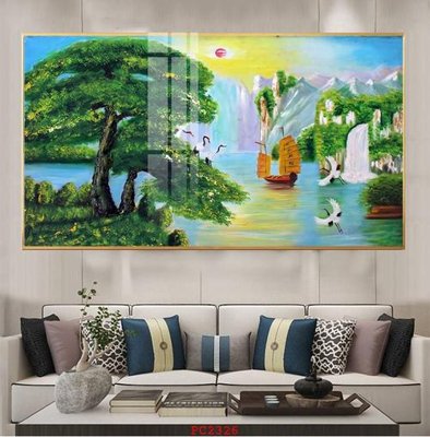 Download file File tranh phong cảnh thiên nhiên PC2326 (gốc) in mica đèn LED