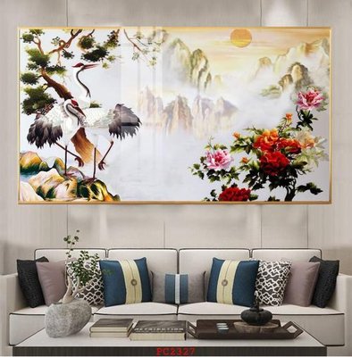 File gốc File tranh phong cảnh thiên nhiên PC2327 (in mica) làm quà tặng