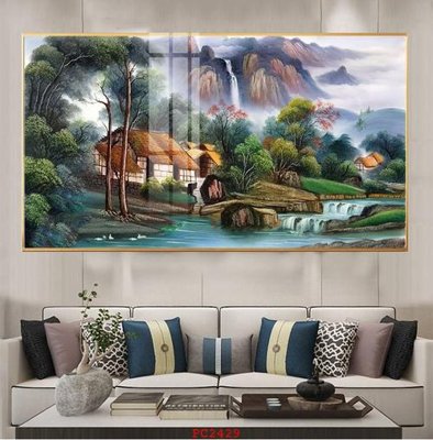 File gốc File tranh phong cảnh thiên nhiên PC2429 (ảnh chi tiết) để in lụa