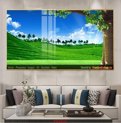 File tranh File tranh phong cảnh thiên nhiên PC2525 (gốc) chủ đề trẻ em