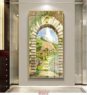 File gốc File tranh phong cảnh thiên nhiên PC2612 (in 3D) nghệ thuật