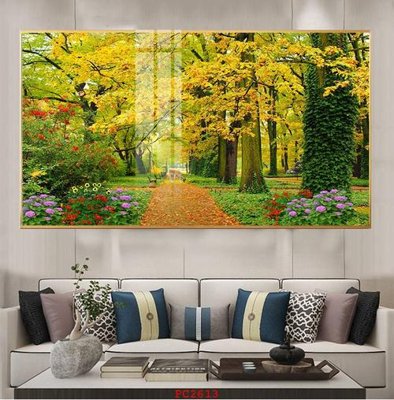 File tranh in trần 3D File tranh phong cảnh thiên nhiên PC2613 (ảnh gốc)