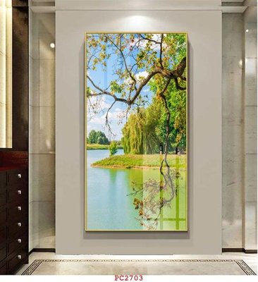 File gốc File tranh phong cảnh thiên nhiên PC2703 (in mica) làm quà tặng