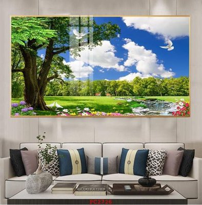 File PSD File tranh phong cảnh thiên nhiên PC2726 (chất lượng in ấn)