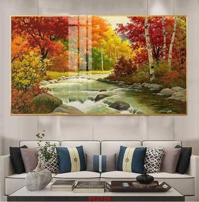 Hình ảnh file gốc in lụa File tranh phong cảnh thiên nhiên PC2728