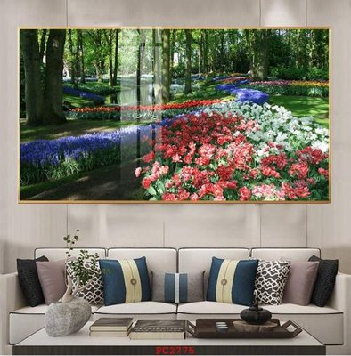 File gốc File tranh phong cảnh thiên nhiên PC2775 (in lụa) tranh thuận buồm