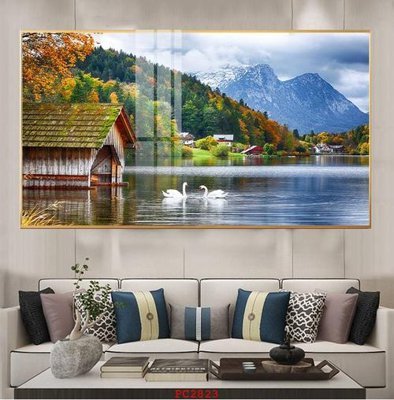 Download file gốc File tranh phong cảnh thiên nhiên PC2823 (in lụa) cao cấp